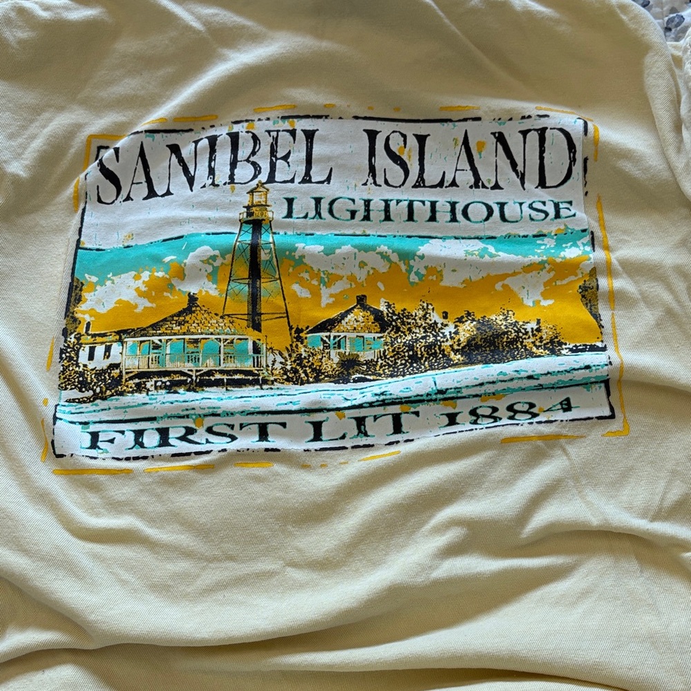 Sanibel Island Long Sleeve Tee - Cream - Picture 4 of 4